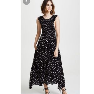 Free people polka dot dress size L